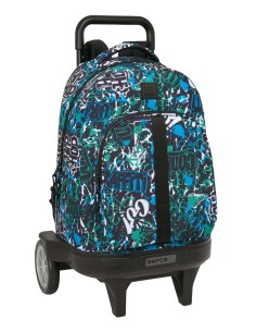 MOCHILA GDE. C/RUEDAS COMPACT EVOL. EXT. SAFTA GRAFFITI "...