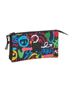 PORTATODO TRIPLE SAFTA GRAFFITI "COLORS" Portatodo Estuch...
