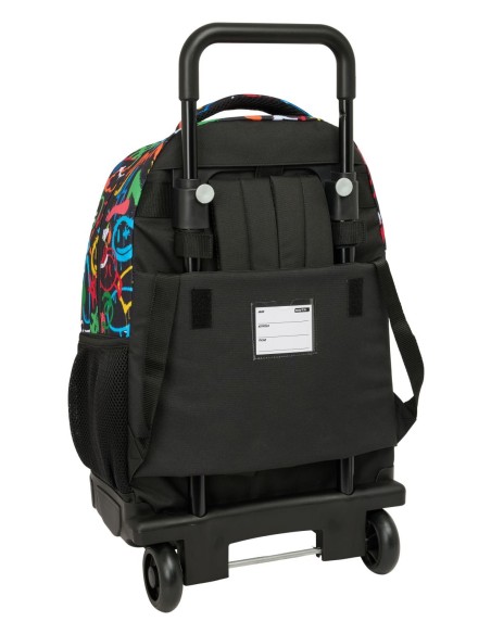 MOCHILA GDE. C/RUEDAS COMPACT EXTRAIBLE SAFTA GRAFFITI "C...