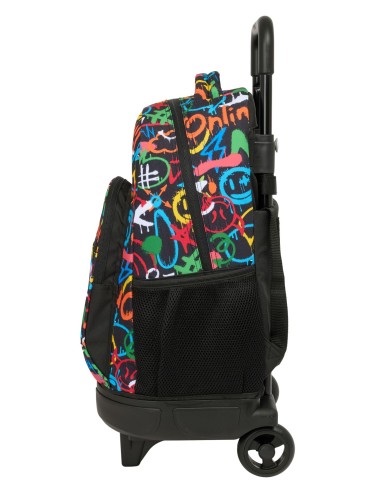 MOCHILA GDE. C/RUEDAS COMPACT EXTRAIBLE SAFTA GRAFFITI "C...