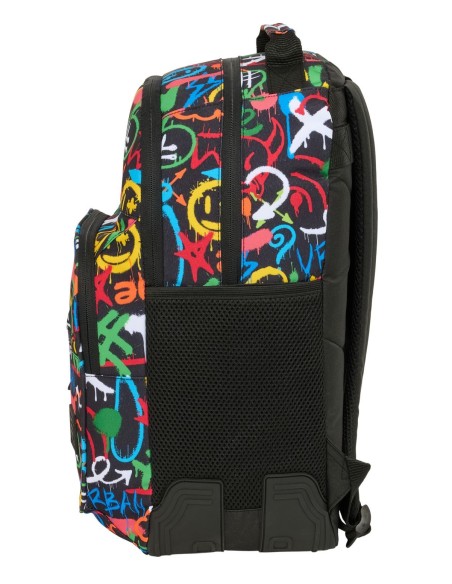 MOCHILA DOBLE ADAPT.CARRO SAFTA GRAFFITI "COLORS" Mochila...