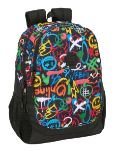 MOCHILA ADAPT.CARRO SAFTA GRAFFITI "COLORS" Mochilas Esco...