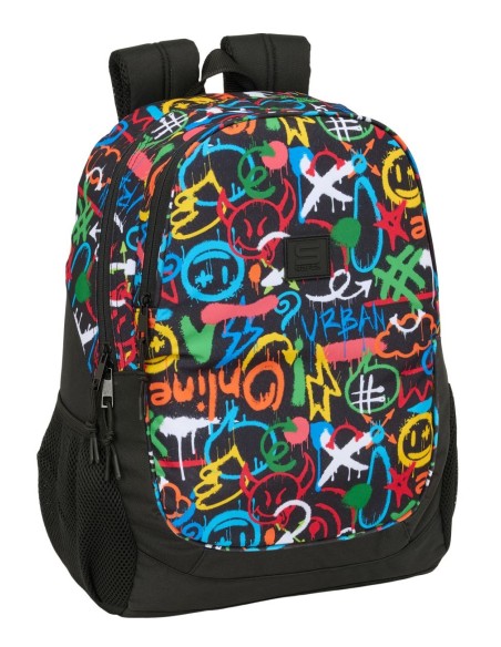 MOCHILA ADAPT.CARRO SAFTA GRAFFITI "COLORS" Mochilas Esco...