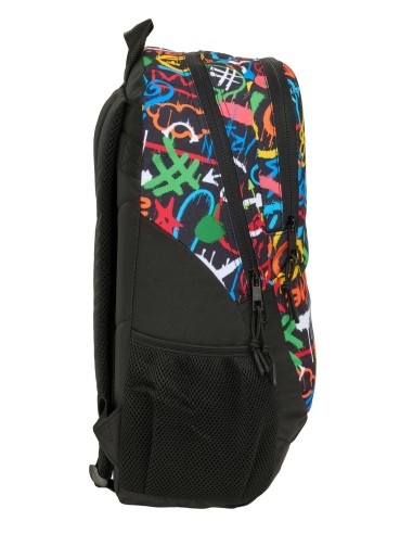 MOCHILA ADAPT.CARRO SAFTA GRAFFITI "COLORS" Mochilas Esco...