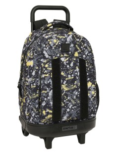 MOCHILA GDE. C/RUEDAS COMPACT EXTRAIBLE SAFTA GRAFFITI "SPLASH"