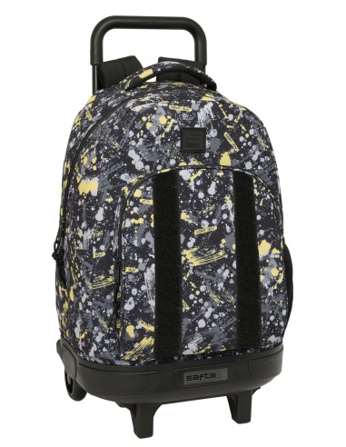 MOCHILA GDE. C/RUEDAS COMPACT EXTRAIBLE SAFTA GRAFFITI "SPLASH"