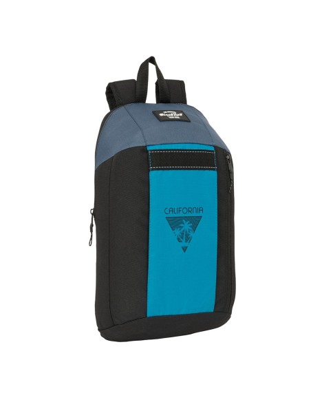 MINI MOCHILA CREMALLERA VERTICAL RECICL. BLACKFIT8 "CALIF...