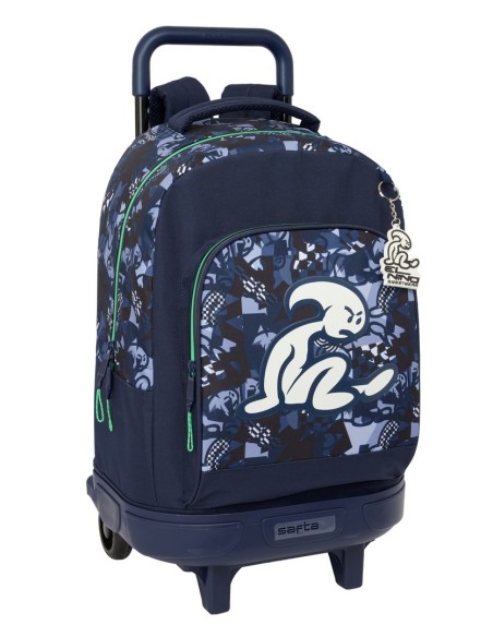 MOCHILA GDE. C/RUEDAS COMPACT EXTRAIBLE EL NIÑO "NAVY" Mo...