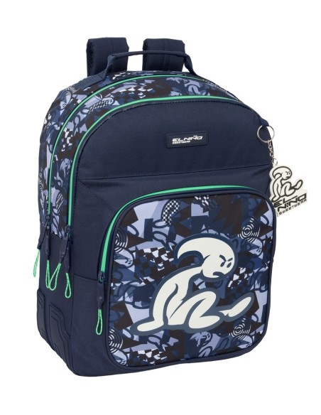 MOCHILA DOBLE ADAPT.CARRO EL NIÑO "NAVY" Mochilas Escolar...