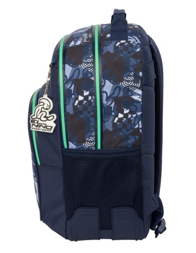 MOCHILA DOBLE ADAPT.CARRO EL NIÑO "NAVY" Mochilas Escolar...