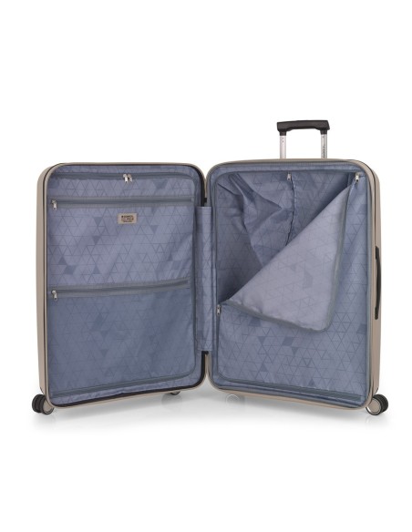 Maleta Trolley Grande Gabol Brooklyn Beige Maletas Grande...