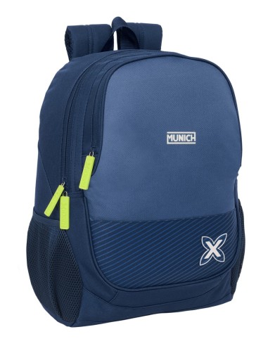 MOCHILA ADAPT.CARRO MUNICH "BLUE INDIGO" Mochilas Escolar...