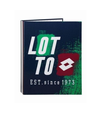 Carpeta 4 anillas lomo ancho Lotto
