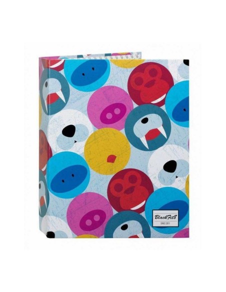 Carpeta 4 anillas lomo ancho Blackfit8 Carpeta 4 anillas lomo ancho Blackfit8