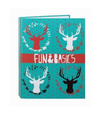 Carpeta 4 anillas lomo ancho FUN & BASIC