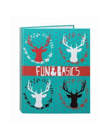 Carpeta 4 anillas lomo ancho FUN & BASIC Carpeta 4 anillas lomo ancho FUN & BASIC