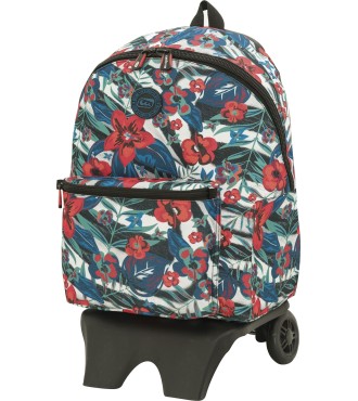 MOCHILA TEEN CON CARRO ESCOLAR CALIFORNIA CEBRA