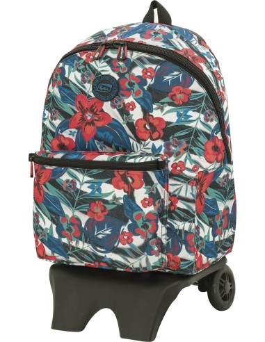 MOCHILA TEEN CON CARRO ESCOLAR CALIFORNIA CEBRA