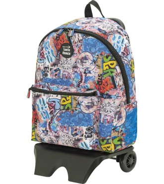 MOCHILA TEEN CON CARRO ESCOLAR SANTA MONICA STRETT