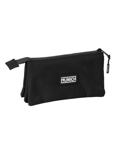 PORTATODO TRIPLE MUNICH BASICOS "NEGRO" Portatodo Estuche...