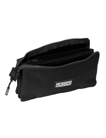 PORTATODO TRIPLE MUNICH BASICOS "NEGRO" Portatodo Estuche...