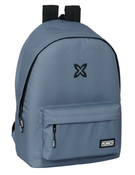 MOCHILA DOBLE PARA PORTATIL 15,6"+USB MUNICH BASICOS "GRI...