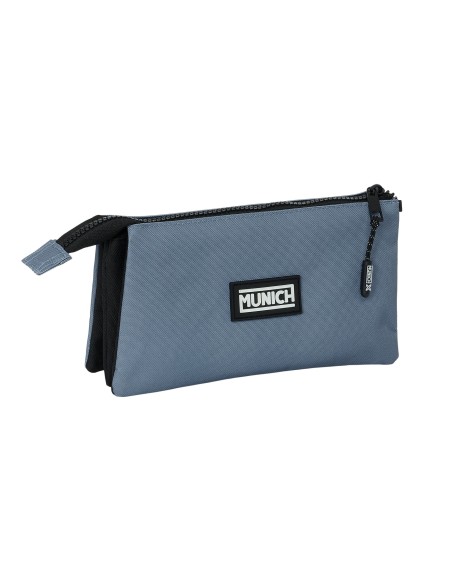 PORTATODO TRIPLE MUNICH BASICOS "GRIS" Portatodo Estuche ...