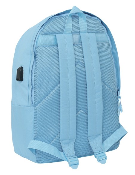 MOCHILA DOBLE PARA PORTATIL 15,6"+USB MUNICH BASICOS "AZU...