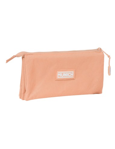 PORTATODO TRIPLE MUNICH BASICOS "PEACH" Portatodo Estuche...