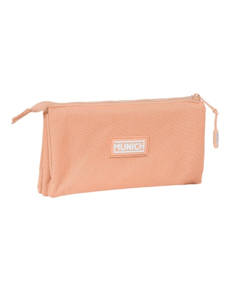 PORTATODO TRIPLE MUNICH BASICOS "PEACH" Portatodo Estuche...