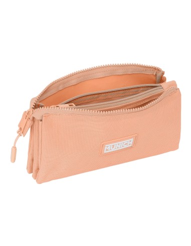 PORTATODO TRIPLE MUNICH BASICOS "PEACH" Portatodo Estuche...