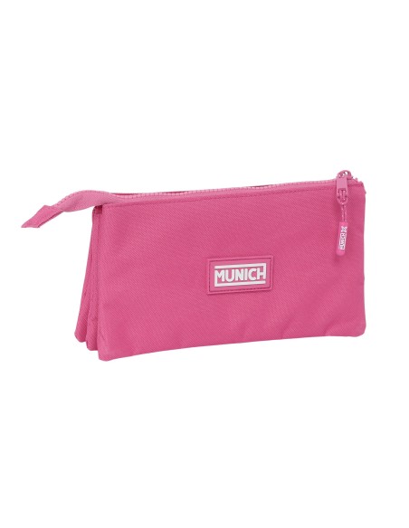 PORTATODO TRIPLE MUNICH BASICOS "FUCSIA" Portatodo Estuch...