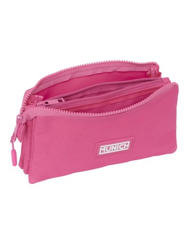 PORTATODO TRIPLE MUNICH BASICOS "FUCSIA" Portatodo Estuch...
