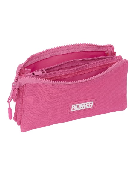 PORTATODO TRIPLE MUNICH BASICOS "FUCSIA" Portatodo Estuch...