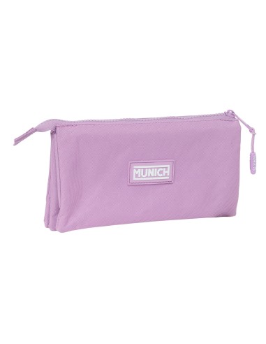 PORTATODO TRIPLE MUNICH BASICOS "LILA" Portatodo Estuche ...