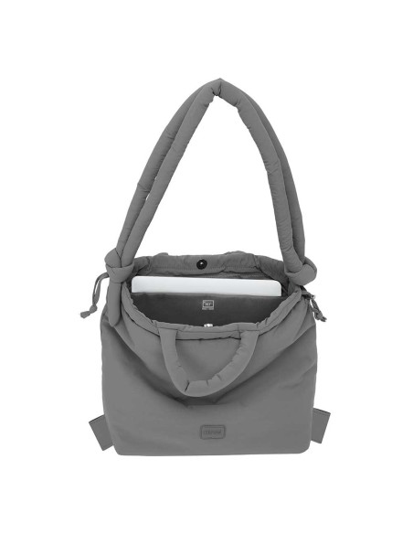 BOLSO MOCHILA MOOS CAPSULA ACOLCHADO "GREY" Mochilas Muje...