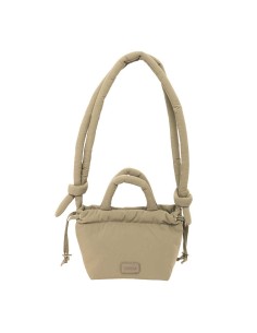 BOLSITO MOCHILA MOOS CAPSULA ACOLCHADO "BEIGE" Bolsos Muj...