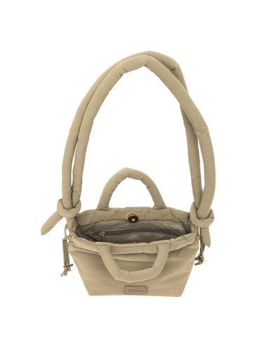 BOLSITO MOCHILA MOOS CAPSULA ACOLCHADO "BEIGE" Bolsos Muj...