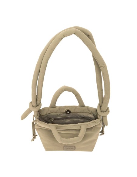 BOLSITO MOCHILA MOOS CAPSULA ACOLCHADO "BEIGE" Bolsos Muj...