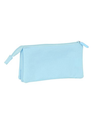 PORTATODO TRIPLE KAPPA BASICS "CELESTE" Portatodo Estuche...