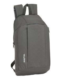 MINI MOCHILA BOLSILLO VERTICAL SAFTA GRIS HUMO Mochila de...