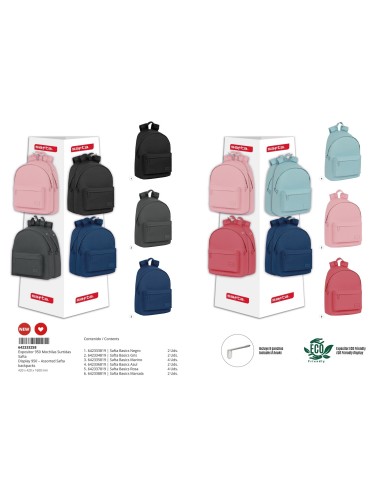 RELLENO EXPOSITOR 950 SAFTA BASICS Mochilas para portatil...