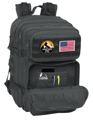 MOCHILA MILITAR PORTATIL 15,6'' SAFTA BASIC "GRIS" Mochil...
