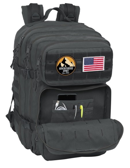 MOCHILA MILITAR PORTATIL 15,6'' SAFTA BASIC "GRIS" Mochil...