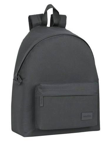 MOCHILA SAFTA BASIC "GRIS" Mochilas Escolares | Fraber
