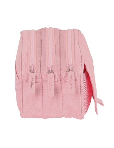 PORTATODO TRIPLE BIG SAFTA BASIC "ROSA" Portatodo Estuche...