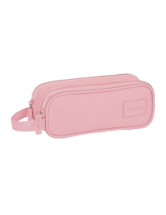 PORTATODO DOBLE SAFTA BASIC "ROSA" Portatodo Estuche | Fr...
