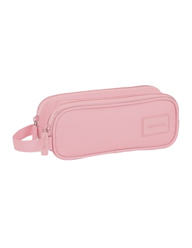 PORTATODO DOBLE SAFTA BASIC "ROSA" Portatodo Estuche | Fr...