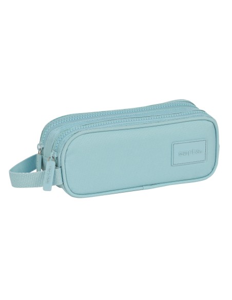 PORTATODO DOBLE SAFTA BASIC AZUL Portatodo Estuche | Fraber