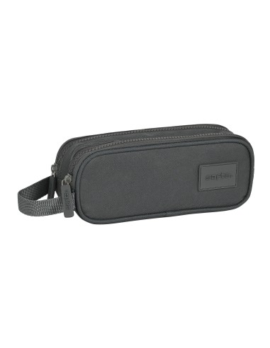 PORTATODO DOBLE SAFTA BASIC "GRIS" Portatodo Estuche | Fr...